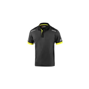 SPARCO POLO TOLEDO GREY YELLOW TG L