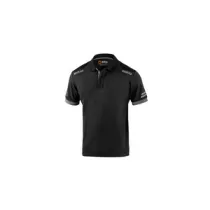 SPARCO POLO TOLEDO BLACK GREY TG XXL