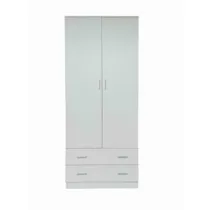 ARMADIO SPACE 2+2C BIANCO FRASSINO CM 80X52X190
