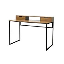 INDUSTRIAL SCRIVANIA METAL/QUERCIA 120X60X95 CM