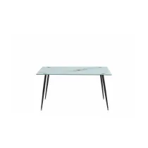 TAVOLO MIRROR 120X80X75 VETRO MARMO 290 LUCIDO