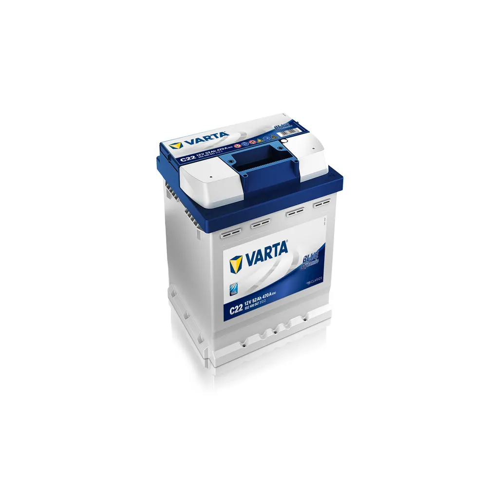 BATTERIA AUTO VARTA BLUE C22 52AH   470A