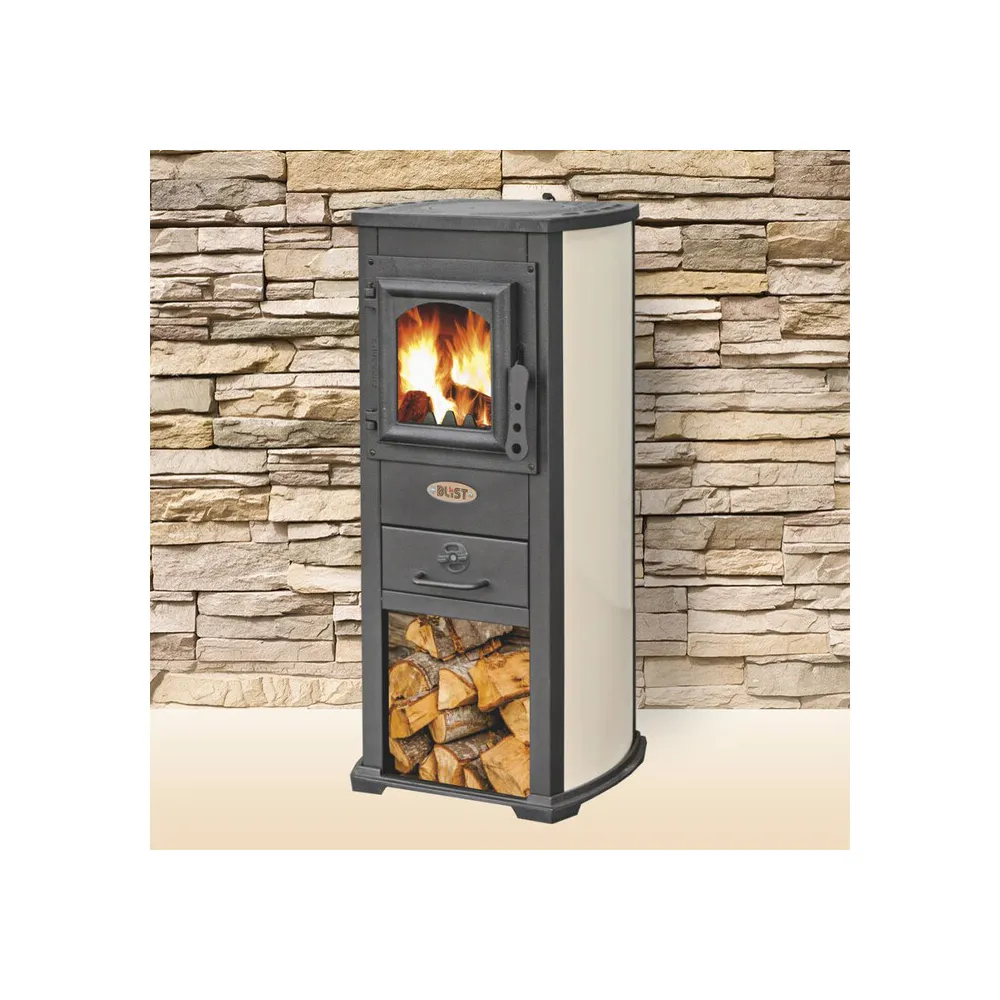 STUFA LEGNA 5.0 KW BERNA LUX BEIGE STUFA LEGNA 5.0 KW BERNA LUX BEIGE