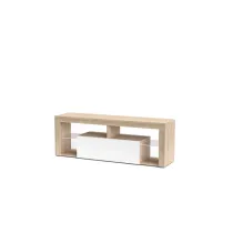 PORTATV HUGO CM 140X35X50 ROVERE SONOMA/BIANCO L.