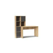SCRIVANIA HALK CM 156X55X71 ROVERE GOLD/ANTRACITE