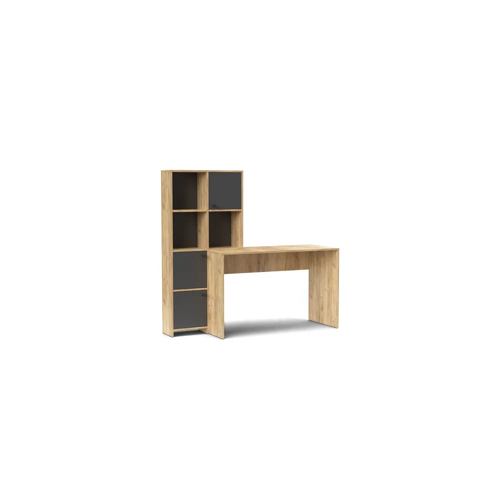 SCRIVANIA HALK CM 156X55X71 ROVERE GOLD/ANTRACITE SCRIVANIA HALK CM 156X55X71 ROVERE GOLD/ANTRACITE