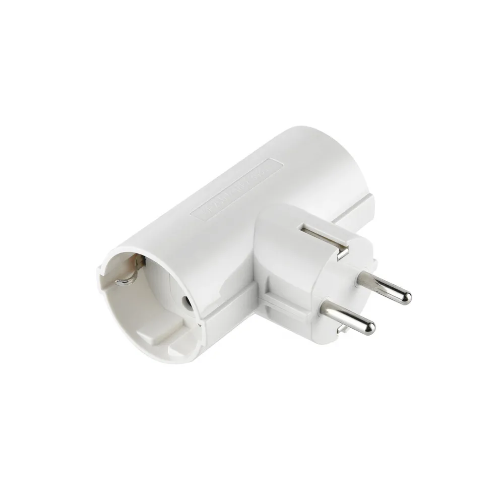 ADATTATORE SPINA SCHUKO A 2 PRESA SCHUKO LATERALI ADATTATORE SPINA SCHUKO A 2 PRESA SCHUKO LATERALI