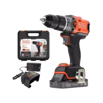 B+D TRAPANO C/PERC BRUSH BLD683D1XK-QW 18V + VALIG