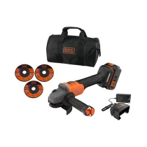 B+D SMERIGLIATRICE BRUSH BCG6L8F1S-QW 18V + DISCHI