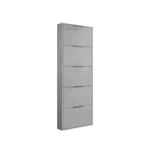 SCARPIERA 5 RIBALTE SLIM CM. 65X15X174 H CEMENTO