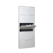 SCARPIERA 5 RIBALTE SLIM CM. 65X15X174 H BIANCO