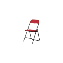 SEDIA PIEGHEVOLE POLO NERO/ROSSO (6