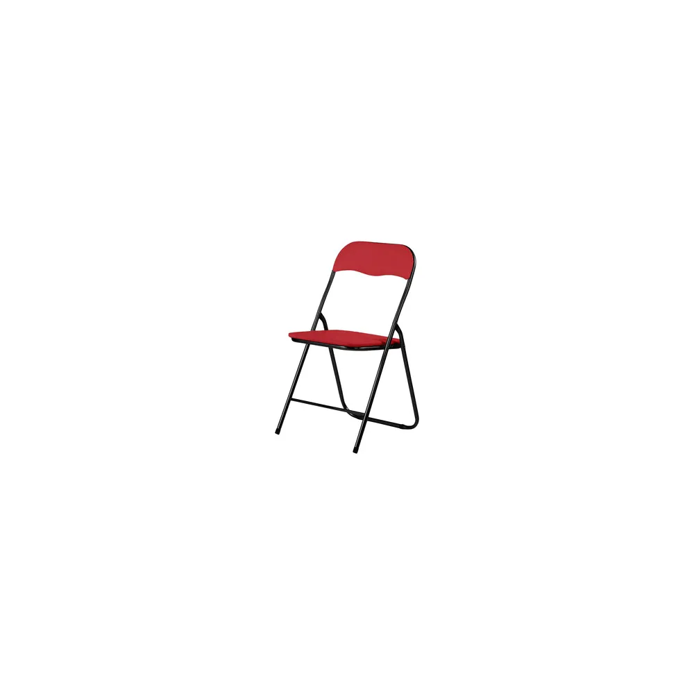 SEDIA PIEGHEVOLE POLO NERO/ROSSO (6 SEDIA PIEGHEVOLE POLO NERO/ROSSO (6