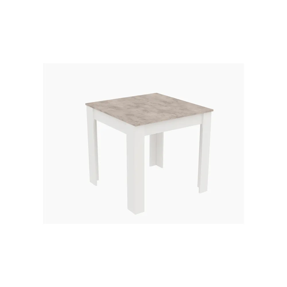 TAVOLO FISSO 80X80XH75CM CEMENTO/BIANCO TAVOLO FISSO 80X80XH75CM CEMENTO/BIANCO