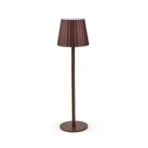 LAMPADA LED RICARICABILE DA TAVOLO AURORA RUGGINE (12