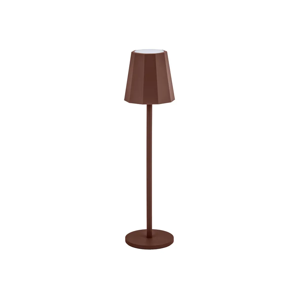 LAMPADA LED RICARICABILE DA TAVOLO POLLICINO RUGGINE (12