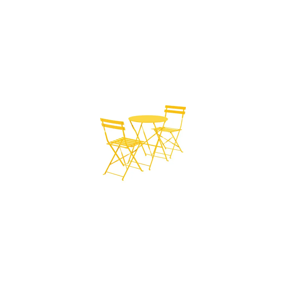 C SET BISTROT MARSIGLIA TAVOLO E 2 SEDIE GIALLO C SET BISTROT MARSIGLIA TAVOLO E 2 SEDIE GIALLO