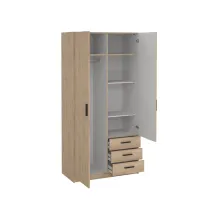 KIT ARMADIO SPRINT 2A+3C  98X50X200 QUERCIA