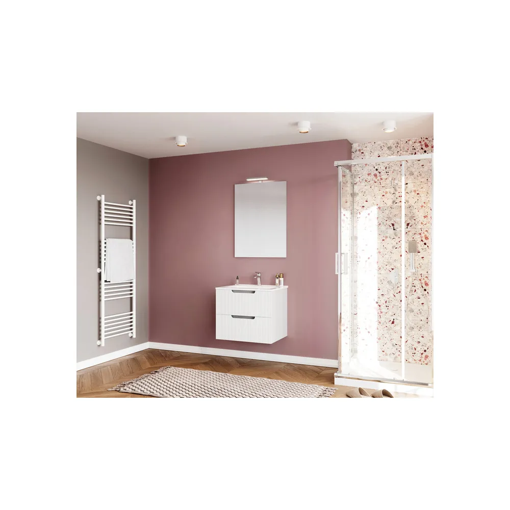 MOBILE BAGNO IBIZA 60 SOSPESO 2 CASSETTI BIANCO MOBILE BAGNO IBIZA 60 SOSPESO 2 CASSETTI BIANCO
