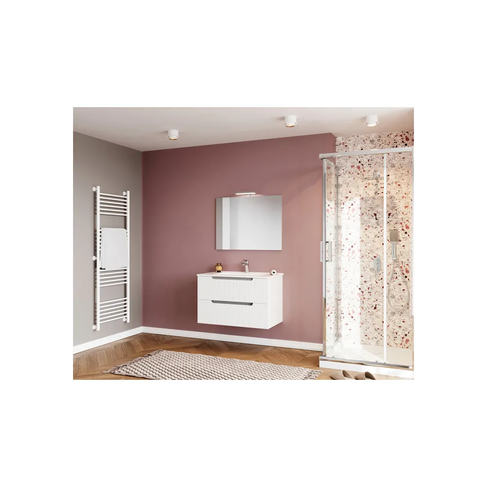 MOBILE BAGNO IBIZA 80 SOSPESO 2 CASSETTI BIANCO MOBILE BAGNO IBIZA 80 SOSPESO 2 CASSETTI BIANCO