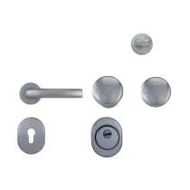 C KIT ACCESSORI INOX P/PORTA BLINDATA CILINDRO EUROPEO