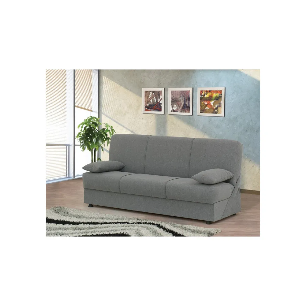 DIVANO PRONTO LETTO COSY 3P LUMOS 10 GRIGIO