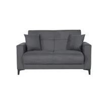 DIVANO 2 POSTI C/CASSETTONE BRAVO BACOS GRIGIO