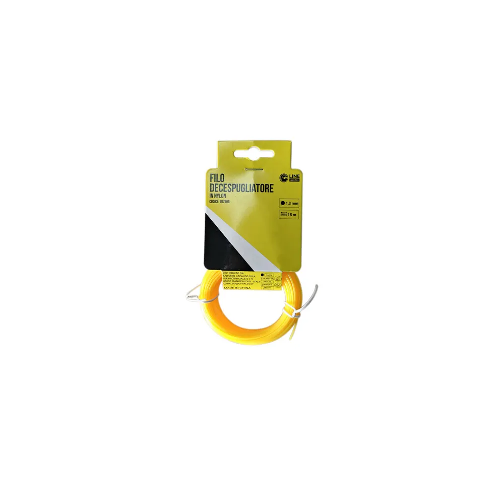 C FILO DECESPUGLIATORE TONDO YELLOW-R MM1.3X15M C FILO DECESPUGLIATORE TONDO YELLOW-R MM1.3X15M