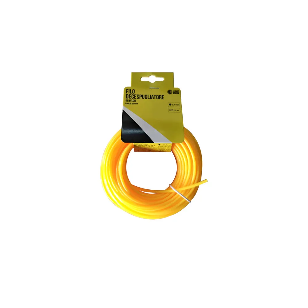 C FILO DECESPUGLIATORE TONDO YELLOW-R MM3.3X15MT C FILO DECESPUGLIATORE TONDO YELLOW-R MM3.3X15MT