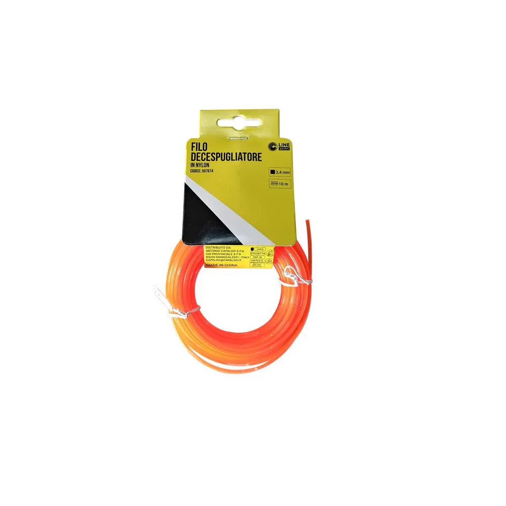C FILO DECESPUGLIATORE QUADRO ORANGE-S MM2.4X10MT C FILO DECESPUGLIATORE QUADRO ORANGE-S MM2.4X10MT