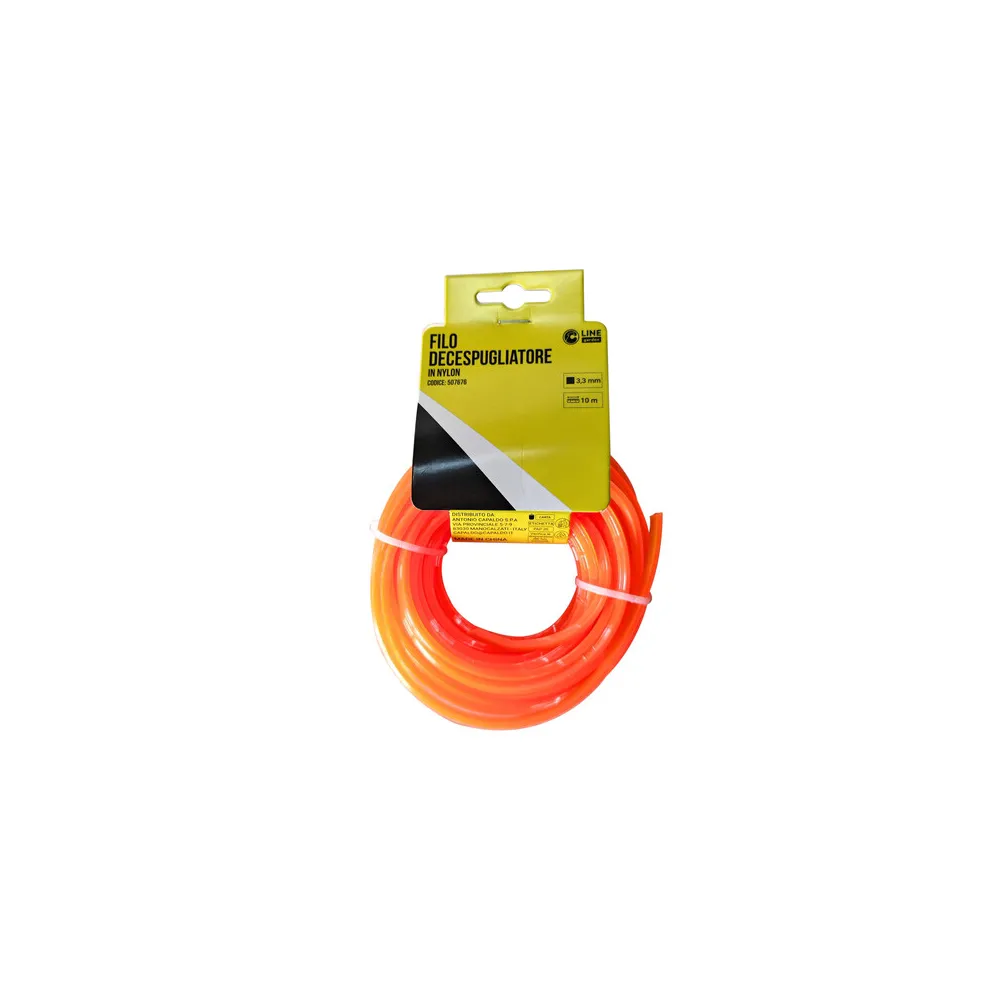 C FILO DECESPUGLIATORE QUADRO ORANGE-S MM3.3X10MT C FILO DECESPUGLIATORE QUADRO ORANGE-S MM3.3X10MT
