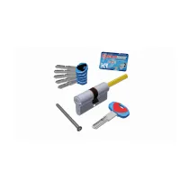 SECUREMME CILINDRO K1 5CH+1C 30+35 CROMO SAT POMOLO