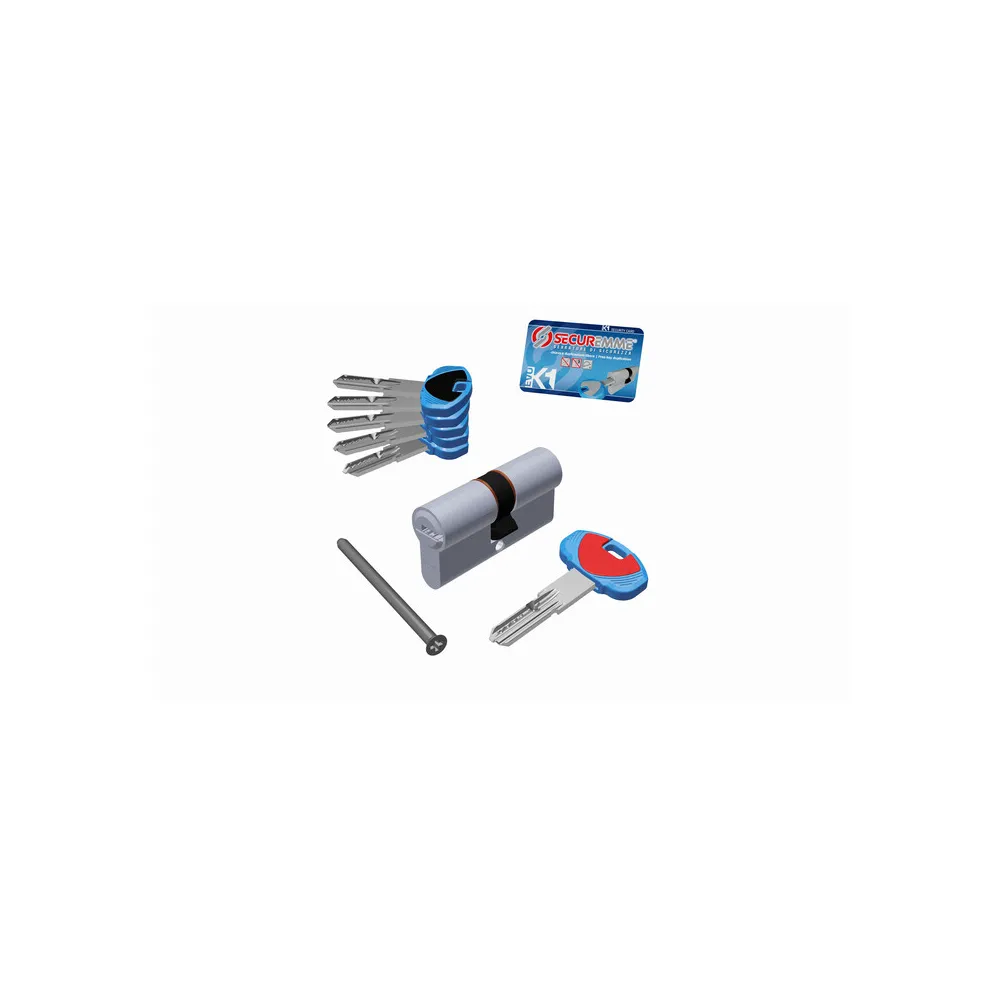 SECUREMME CILINDRO K1 5CH+1C 30+40 CROMO SAT SECUREMME CILINDRO K1 5CH+1C 30+40 CROMO SAT