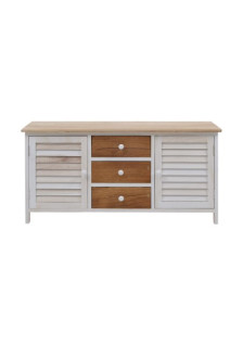 CREDENZA BASSA "VICTORIA" COUNTRY CHIC CON 2 ANTE E 3 CASSETTI