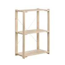 SCAFFALE IN PINO 3 RIPIANI CM 76