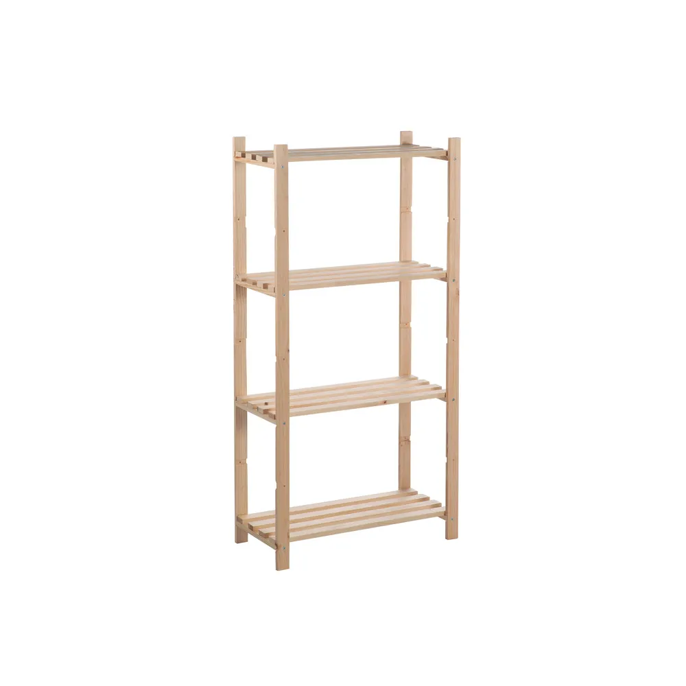 SCAFFALE IN PINO BASICO 4 RIPIANI CM 65X30X131 H