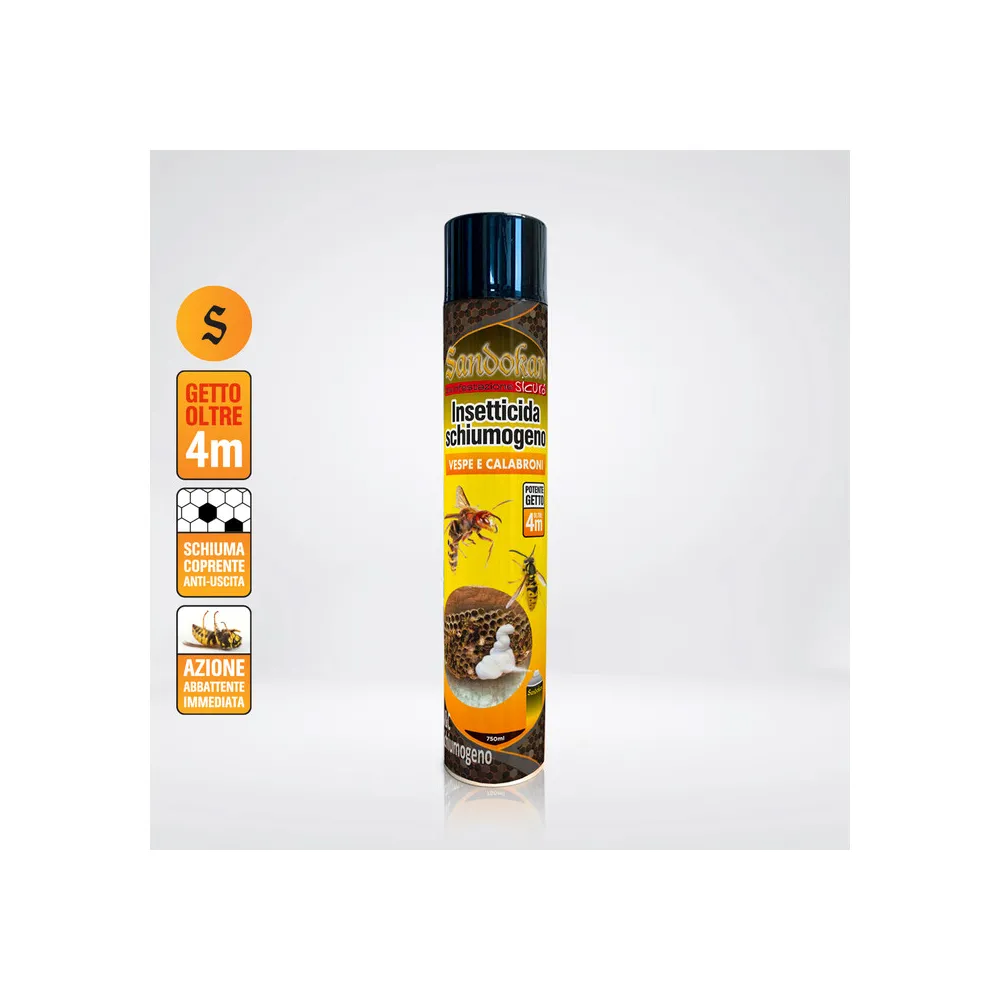 INSETTICIDA VESPE E CALABRONI SCHIUMOGENO 750ML INSETTICIDA VESPE E CALABRONI SCHIUMOGENO 750ML
