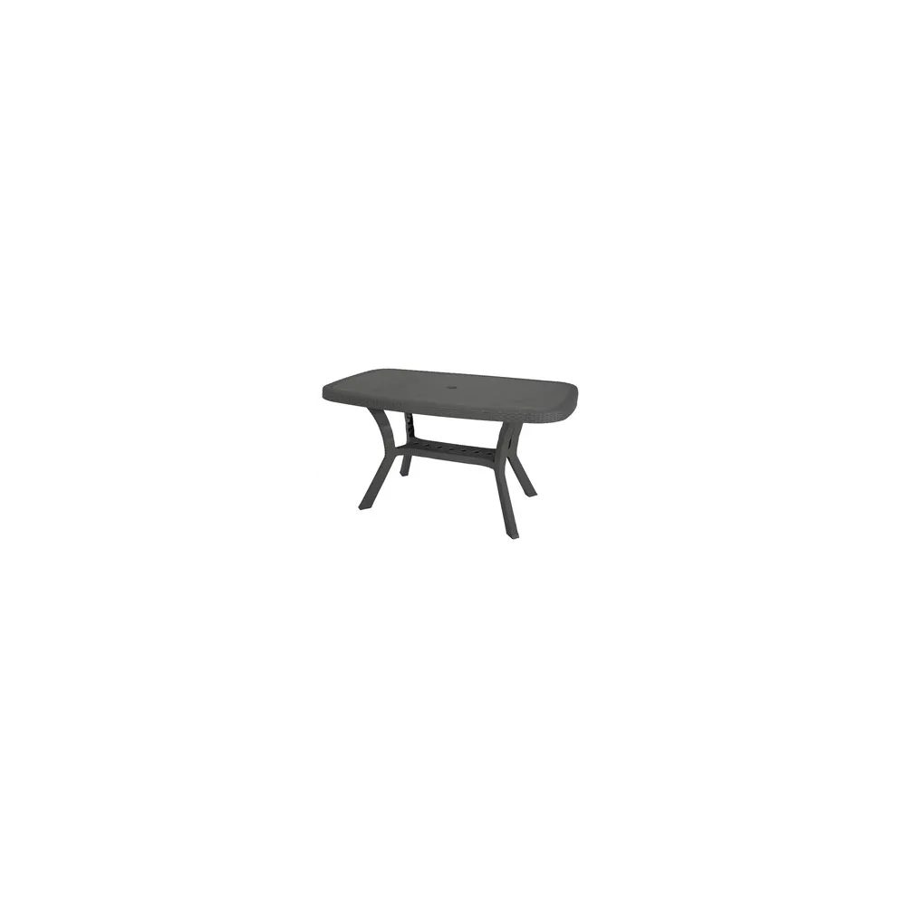 TAVOLO OTELLO RATTAN 140X82XH72CM ANTRACITE TAVOLO OTELLO RATTAN 140X82XH72CM ANTRACITE