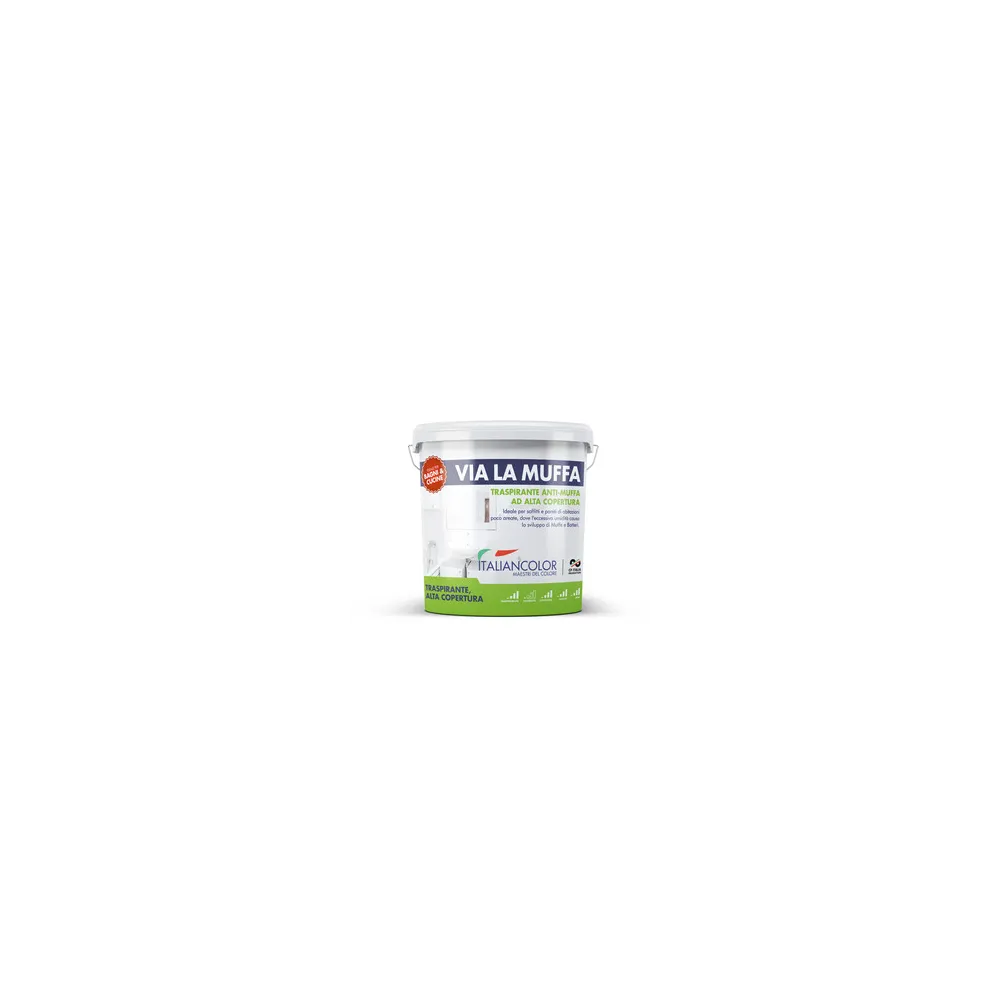 IDROPITTURA TRASPIRANTE VIALAMUFFA 10L IDROPITTURA TRASPIRANTE VIALAMUFFA 10L