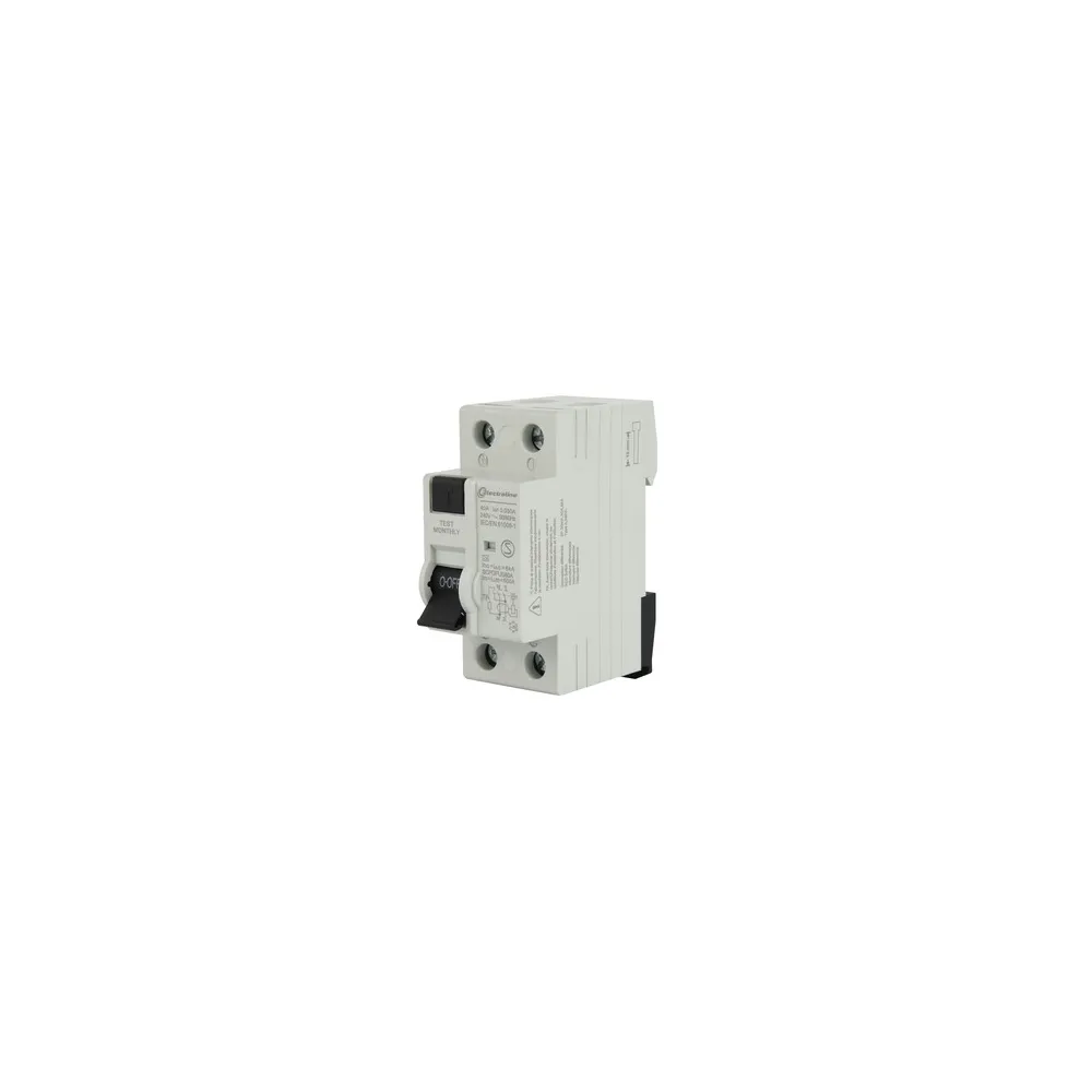 INTERRUTTORE DIFFERENZIALE 30MA 40A 6KA TIPO A (2 INTERRUTTORE DIFFERENZIALE 30MA 40A 6KA TIPO A (2