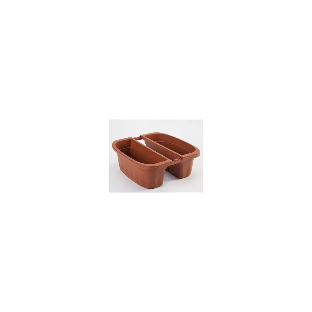 FIORIERA DOPPIA KLUNIA 40CM TERRACOTTA FIORIERA DOPPIA KLUNIA 40CM TERRACOTTA