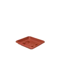 SOTTOVASO QUADRO LAURUS 30CM TERRACOTTA (6