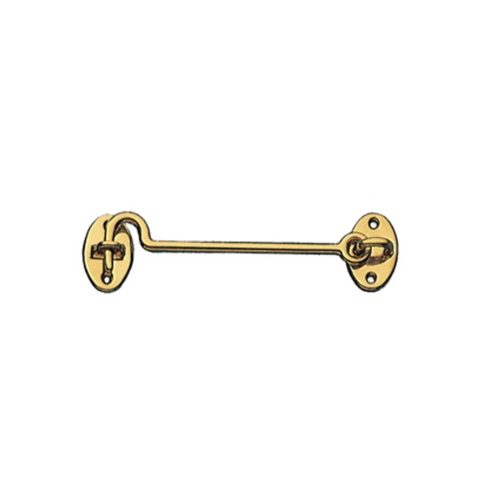 BL GANCIO FERMAFINESTRA OTTONE LUCIDO 120 MM (5