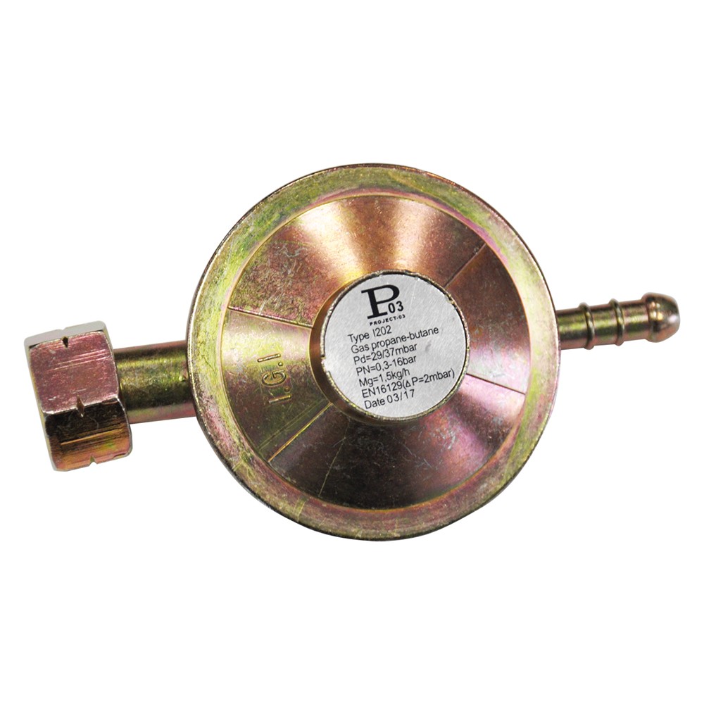 REGOLATORE GPL BASSA PRESSIONE 1 Kg/h - pz. 1 REGOLATORE GPL BASSA PRESSIONE 1 Kg/h - pz. 1