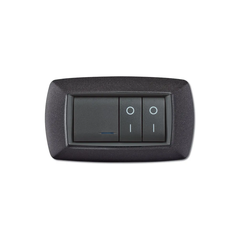 PLACCA LIFE LIVING PLAST GRIGIO NOTTE VULCAN 4P