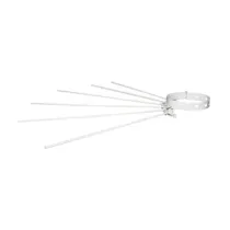 STENDIBIANCHERIA A RAGGIERA D 8/14 CM BIANCO (10