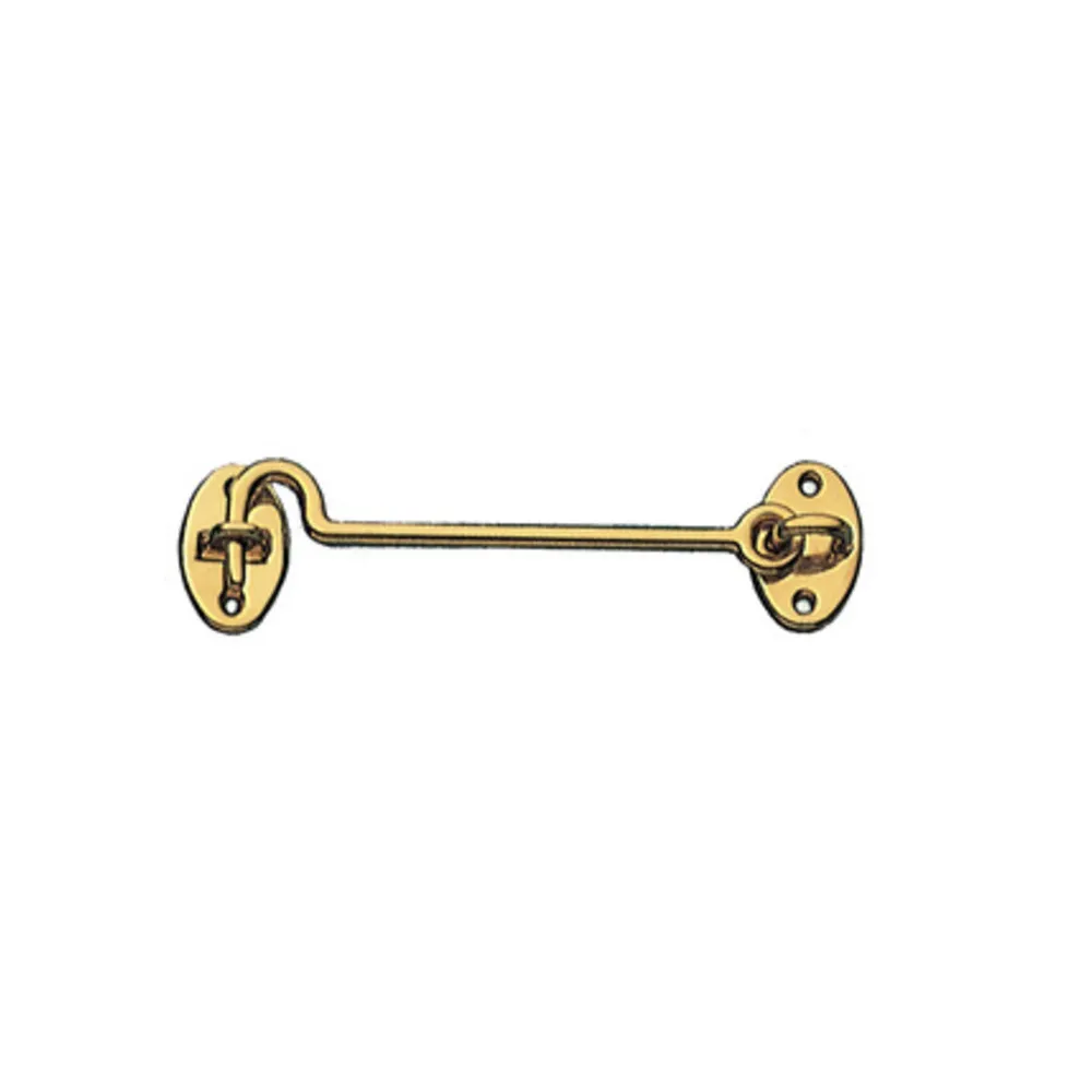 BL GANCIO FERMAFINESTRA OTTONE LUCIDO 60 MM (6 BL GANCIO FERMAFINESTRA OTTONE LUCIDO 60 MM (6