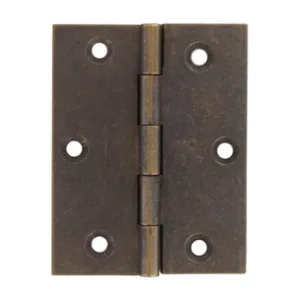 CERNIERA FRESATA PIANA OTTONE BRONZ 70X55 MM (24