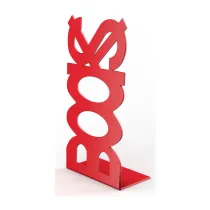 FERMALIBRO IN ACCIAIO BOOKS ROSSO (10