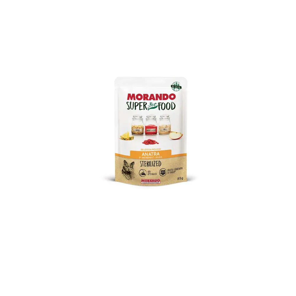CIBO GATTO MORANDO SUPERFOOD 85 G MOUSSE ANAT (24 CIBO GATTO MORANDO SUPERFOOD 85 G MOUSSE ANAT (24